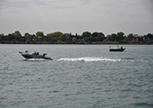 Anglers on the Detroit River